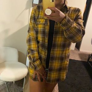 Yellow flannel. New without tags